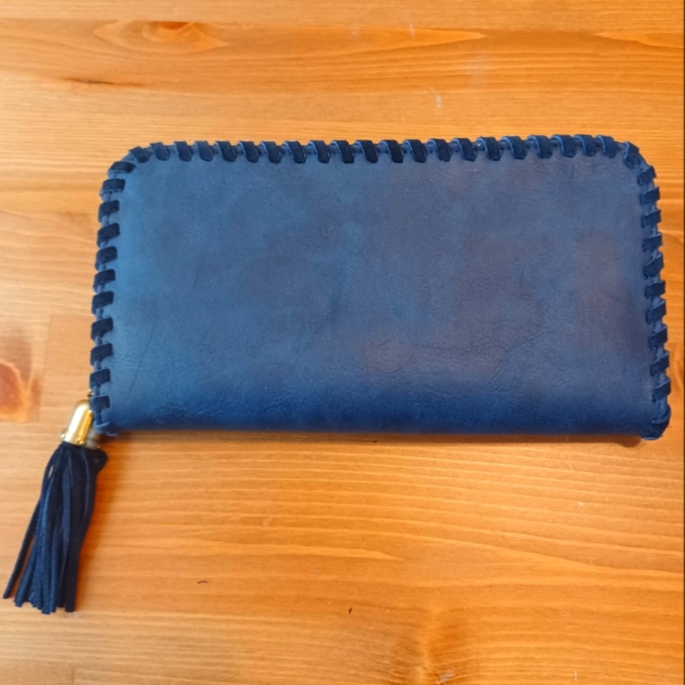 Shiraleah Wallet Cobalt Blue with Gold tassel